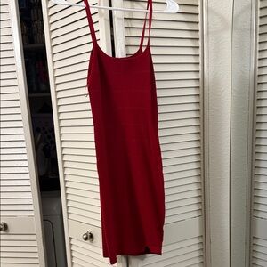 Leith Striking Red Mini Dress